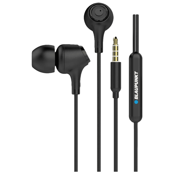 Buy Blaupunkt EM01 Wired Earphone with Mic In Ear Black Online